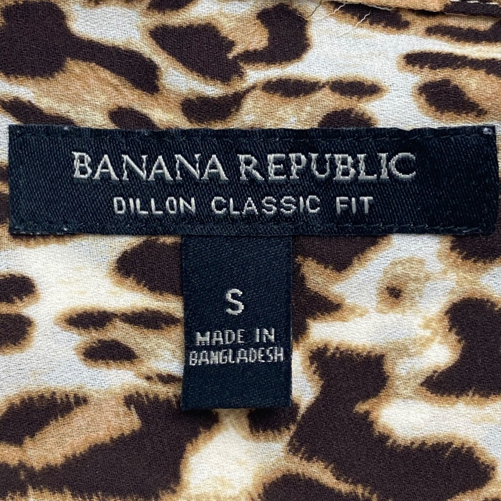 BANANA REPUBLIC Lot x2 Dillon Shirt in Leopard and Daisy Floral Size S and XS - Picture 4 of 12